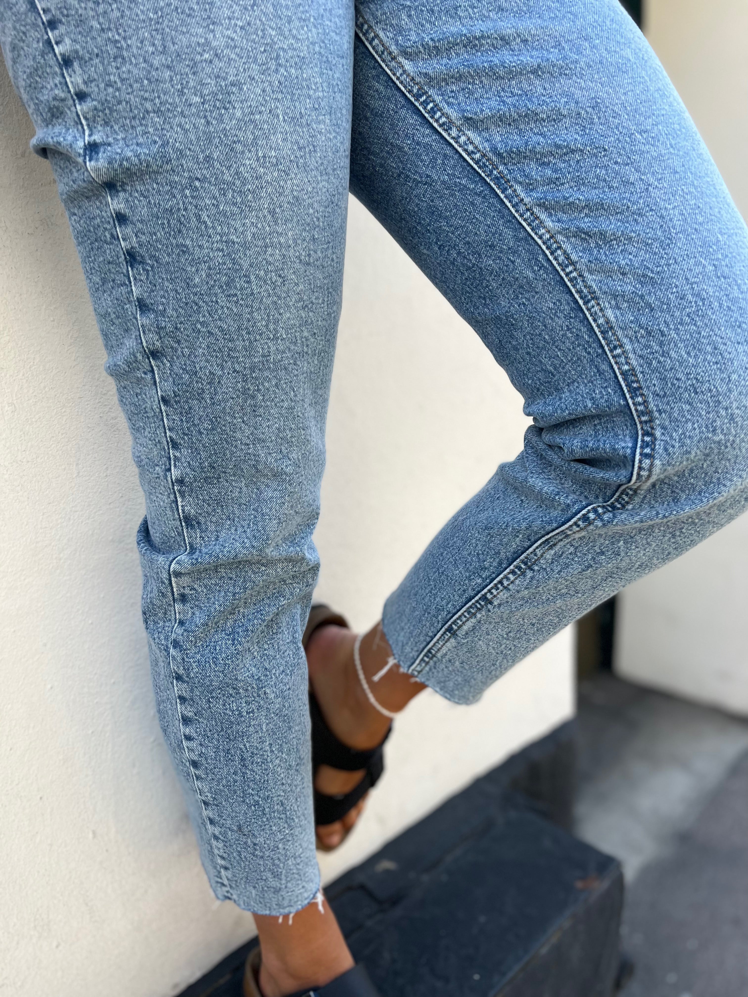 VMBRENDA Straight Jeans - Light Blue Denim